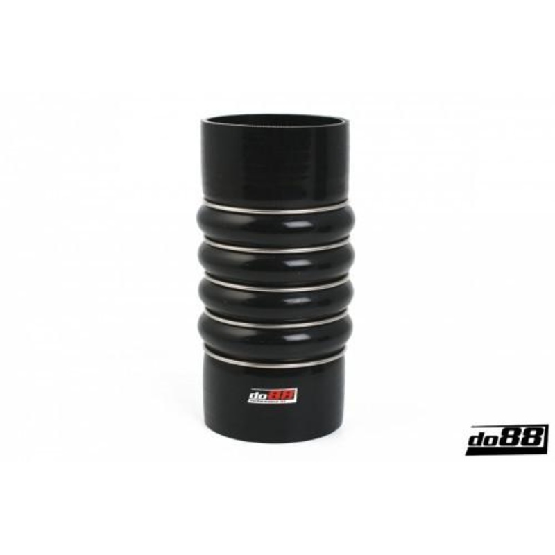 Silicone Hose Black 4-Humps 3,5” (89mm)