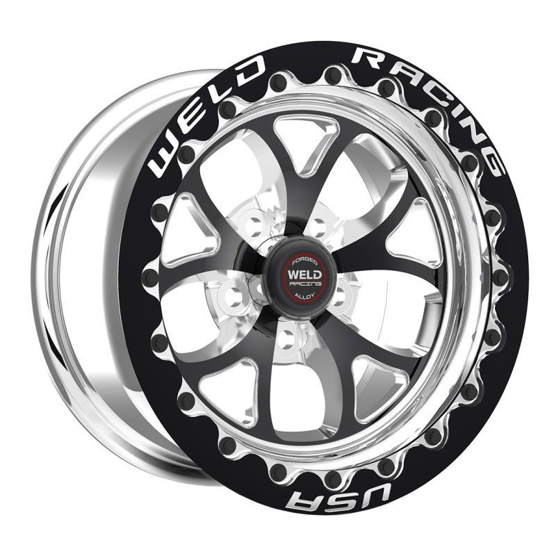 Weld S76 17×10 / 5x120mm BP / 7.2in. BS Black Wheel (High Pad) – Black Single Beadlock MT