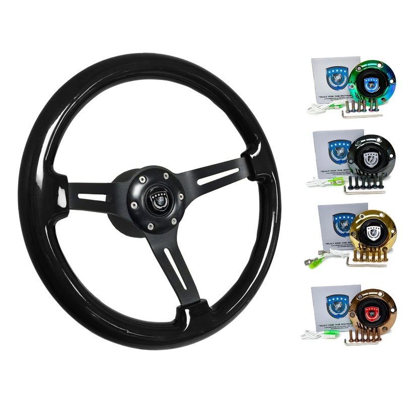 1987-90 Nissan Pulsar Steering Wheel Kit | Black Ash Wood | ST3073