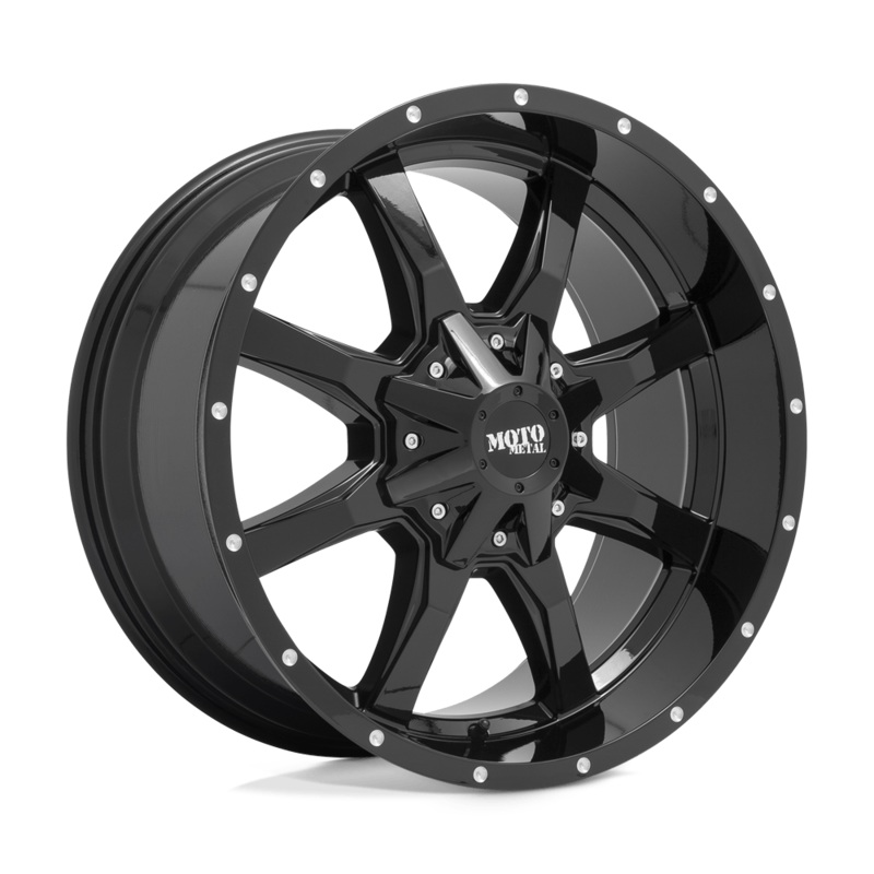 Moto Metal Wheels MO970 18″ 5×127/5×139.7 Gloss Black With Milled Lip