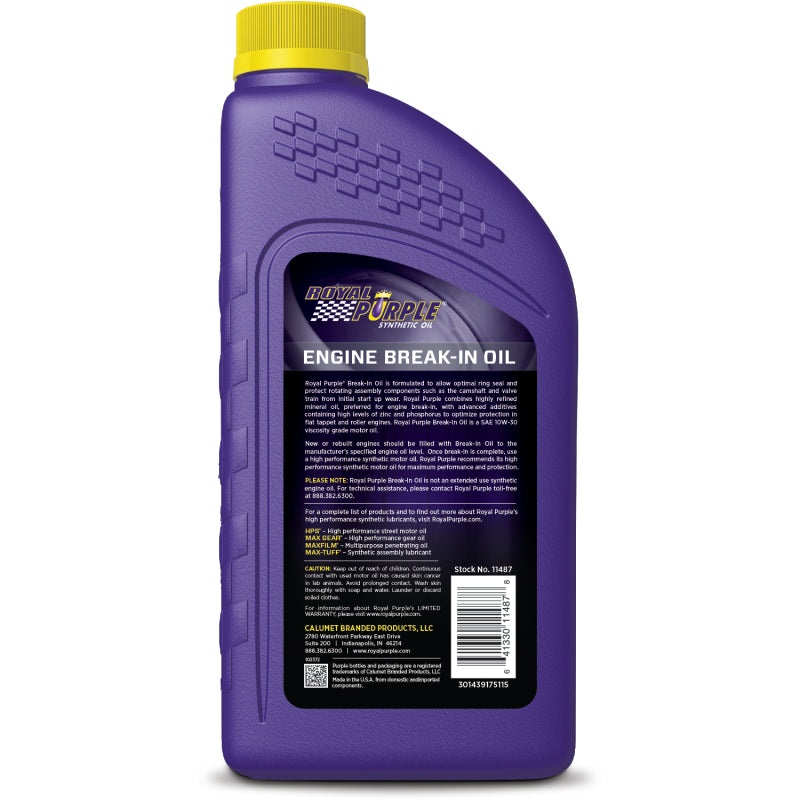 Royal Purple Engine Break-In Oil – 1 Quart