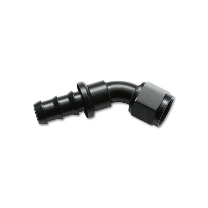 Vibrant -6AN Push-On 45 Deg Hose End Fitting – Aluminum