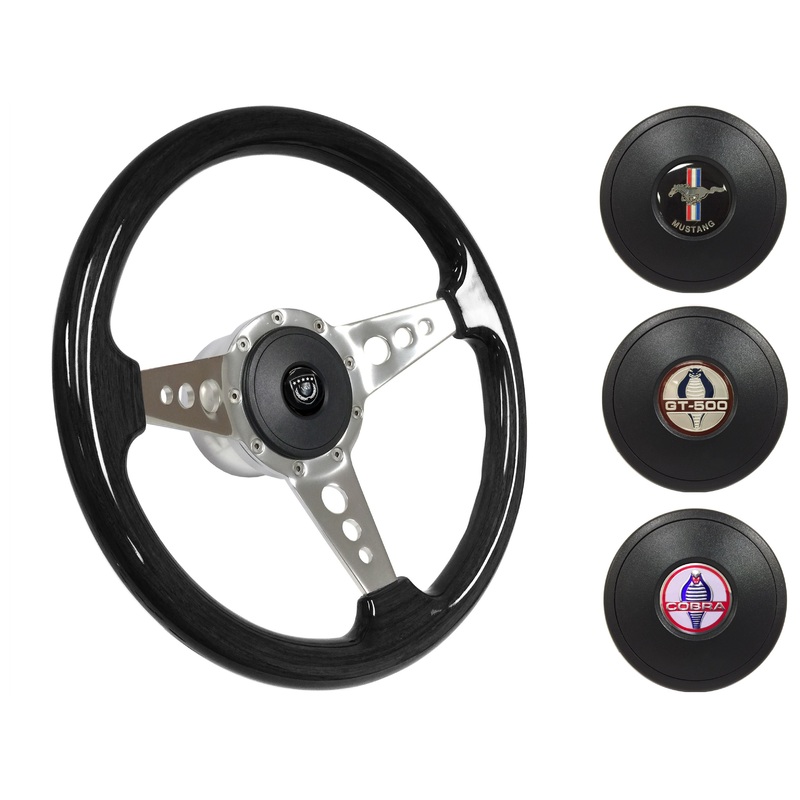1984-04 Ford Mustang Steering Wheel Kit | Black Ash Wood | ST3075