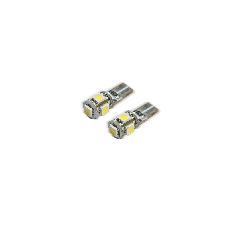 Oracle T10 5 LED 3 Chip SMD Bulbs (Pair) – Cool White