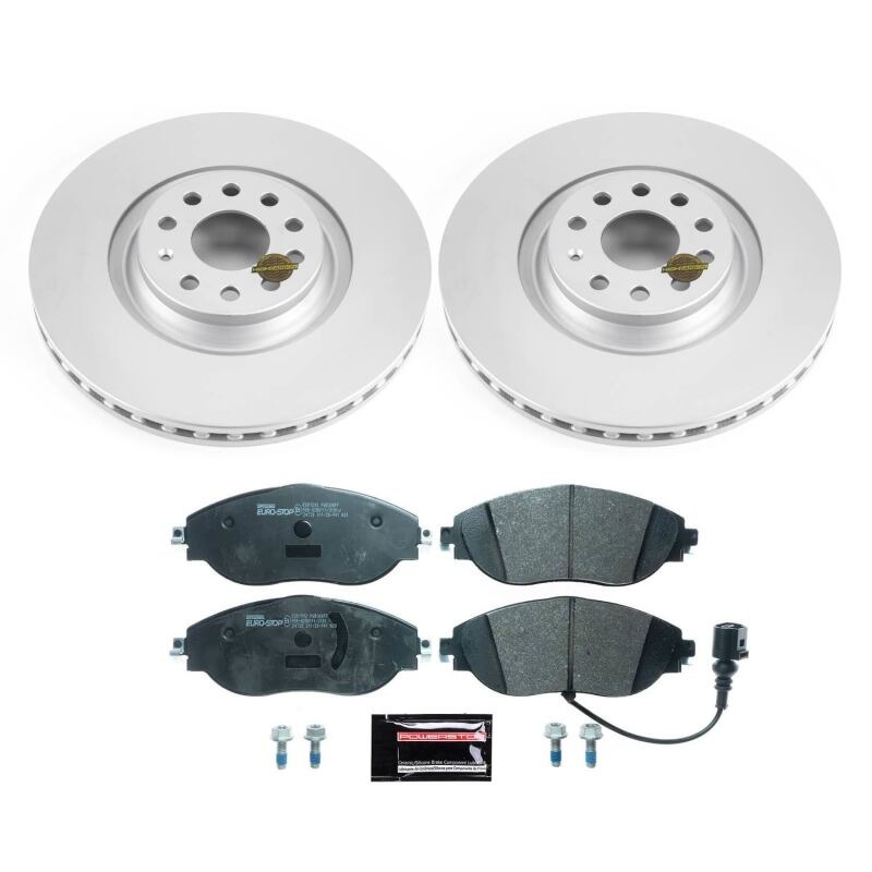 PowerStop Power Stop 2019 Audi A3 Quattro Front Euro-Stop Brake Kit
