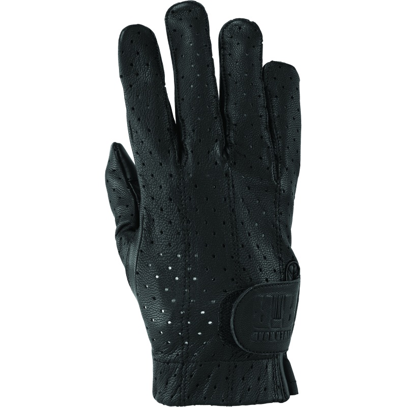 River Road Tucson Leather Perforated Gloves Black – Small