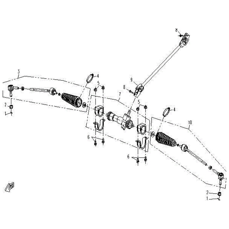 Steering Rod Comp.(Lh) by CF Moto