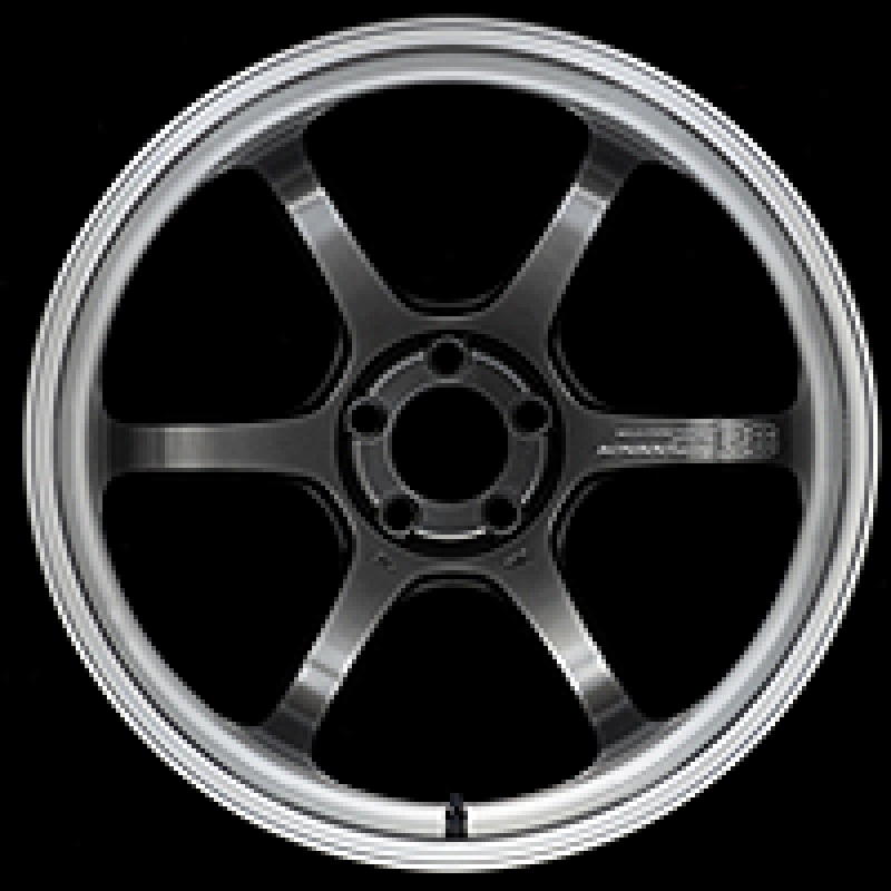 Advan R6 18×10.0 +24 5-114.3 Machining & Racing Hyper Black Wheel