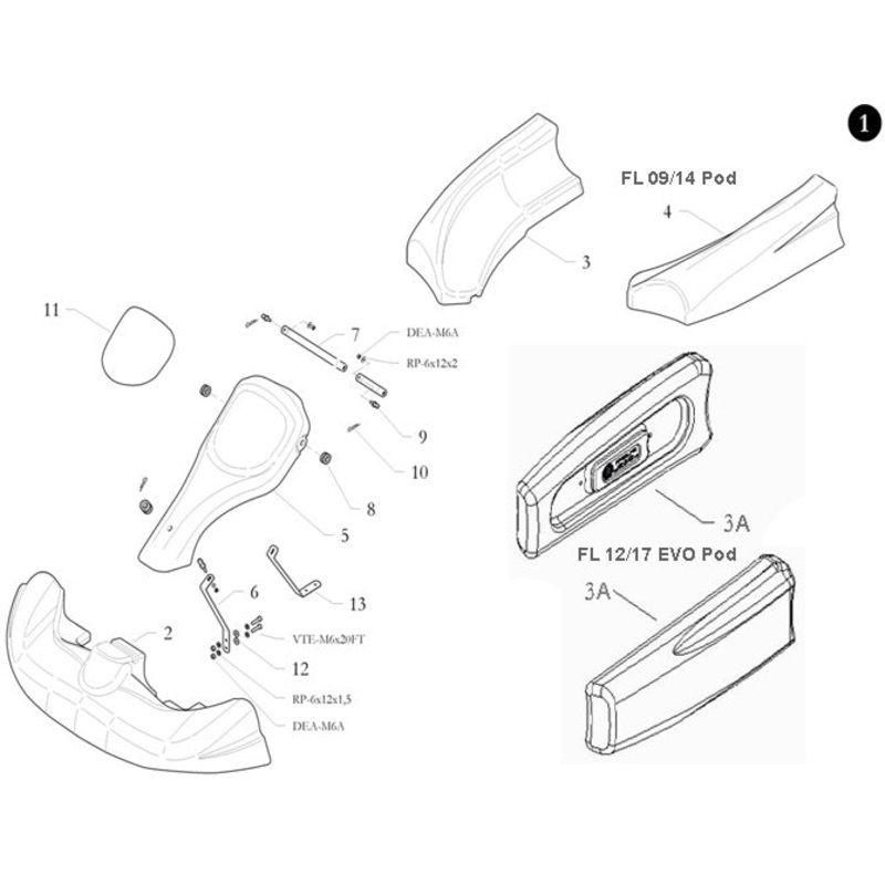 10. 40.6423.00 Birel R Pin Clip