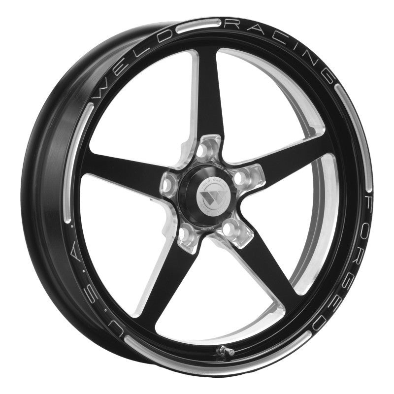 Weld Alumastar 1-Piece 17×4.5 / 5×4.75 BP / 2.25in. BS Black Wheel – Non-Beadlock