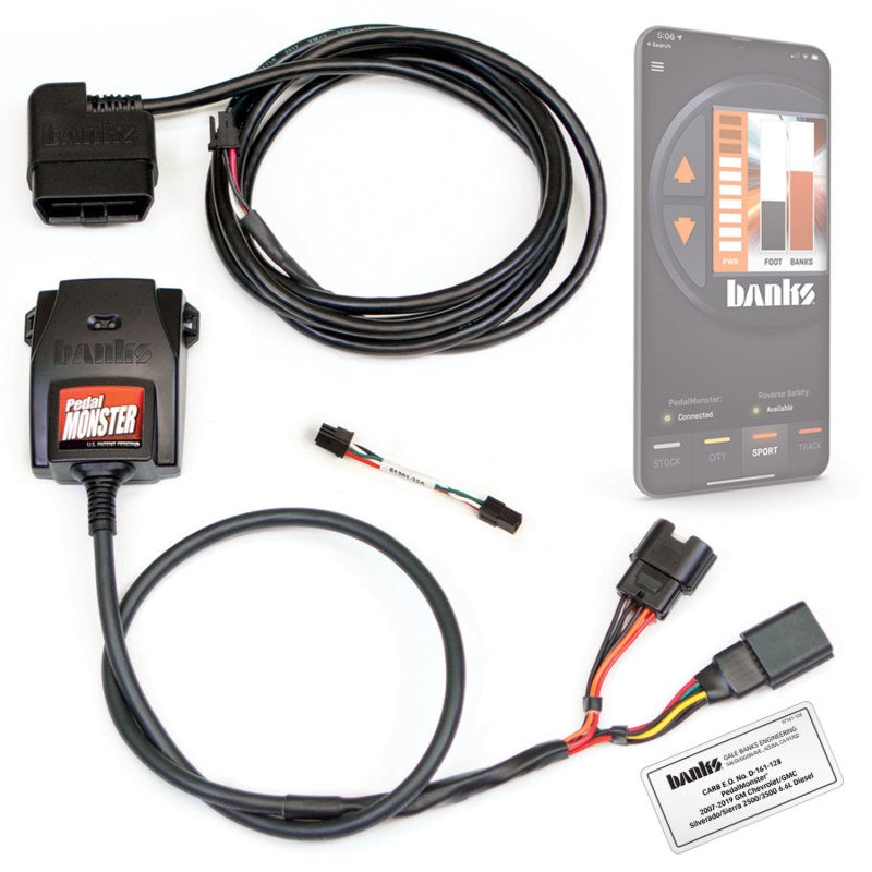 Banks Power Pedal Monster Kit (Stand-Alone) – Aptiv GT 150 – 6 Way – Use w/Phone