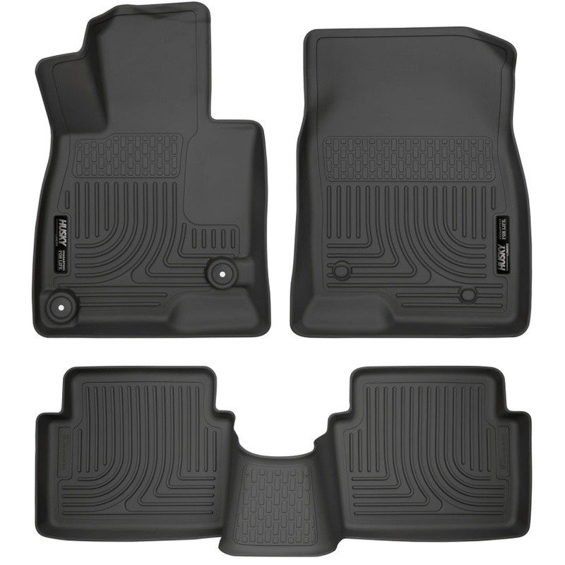 Husky Liners WeatherBeater 14 Mazda 3 Hatch&Sedan Front & Second Row Black Floor Liners