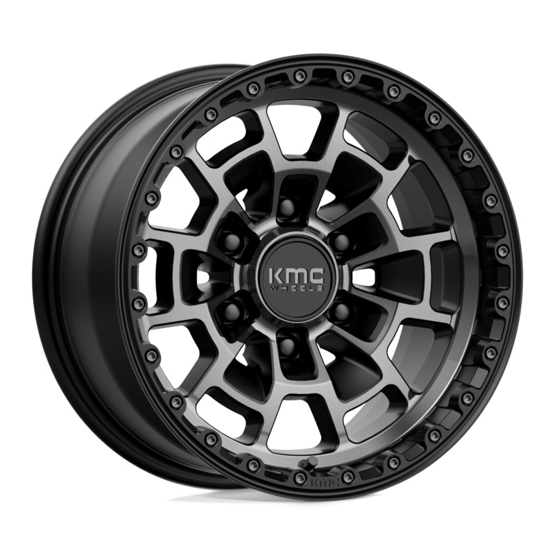 KMC Wheels KM718 Summit 17″ 5×127 Satin Black With Gray Tint