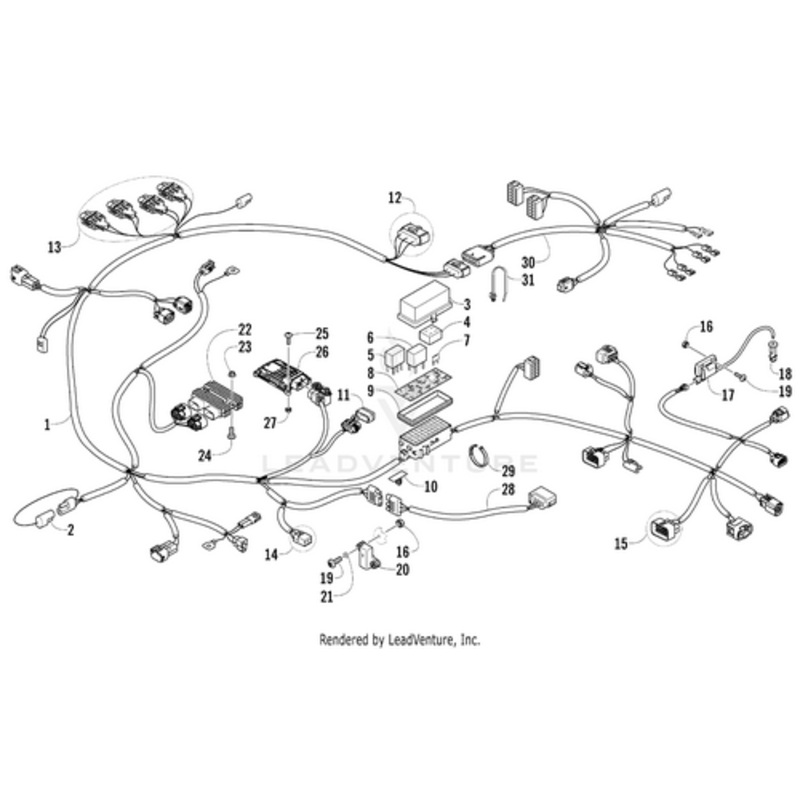 Power Distribution Module Decal (013 Atv Syn) by Arctic Cat