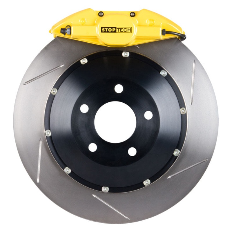 StopTech ST-22 Big Brake Kit Rear 328mm Yellow Calipers Slotted Rotors – 08-14 WRX