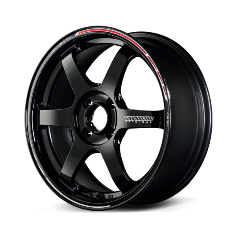 Volk Racing TE37 Sonic Time Attack Wheel  – 15×7.0 +36 | 4×100 |  Black / REDOT