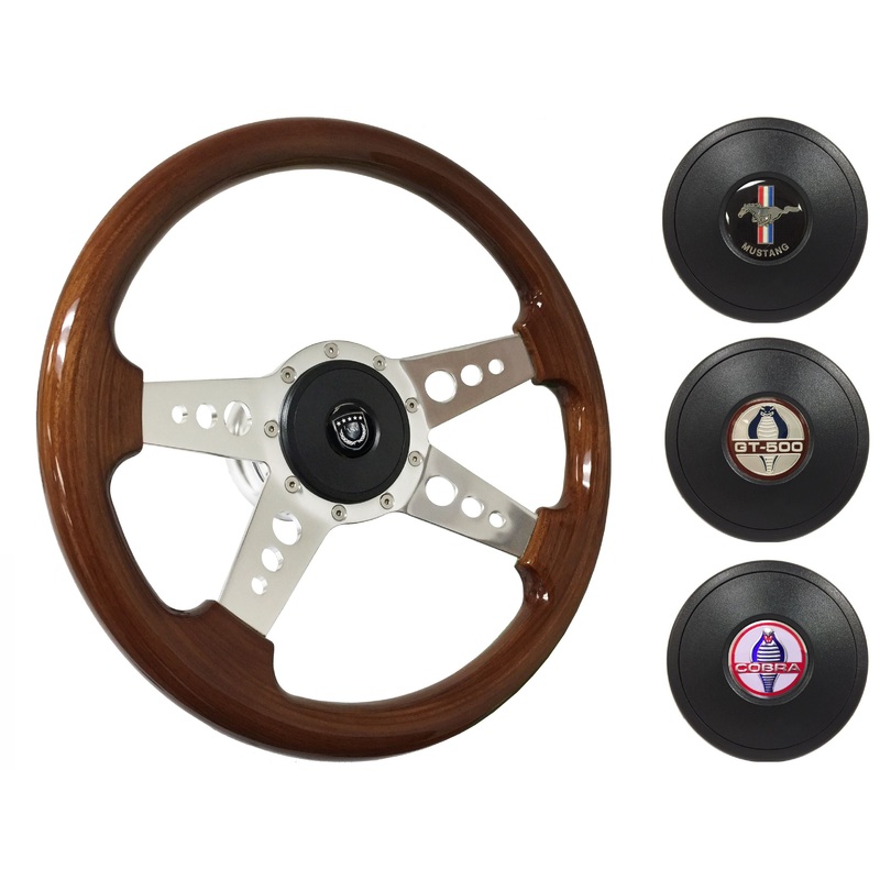 1984-04 Ford Mustang Steering Wheel Kit | Mahogany Wood | ST3082