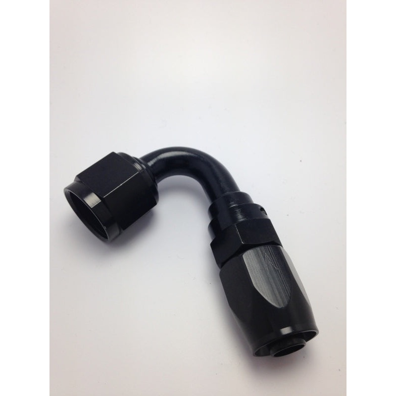 Fragola -6AN Pro-Flow x 120 Degree 3/8 EFI Quick Disconnect Hose End – Black