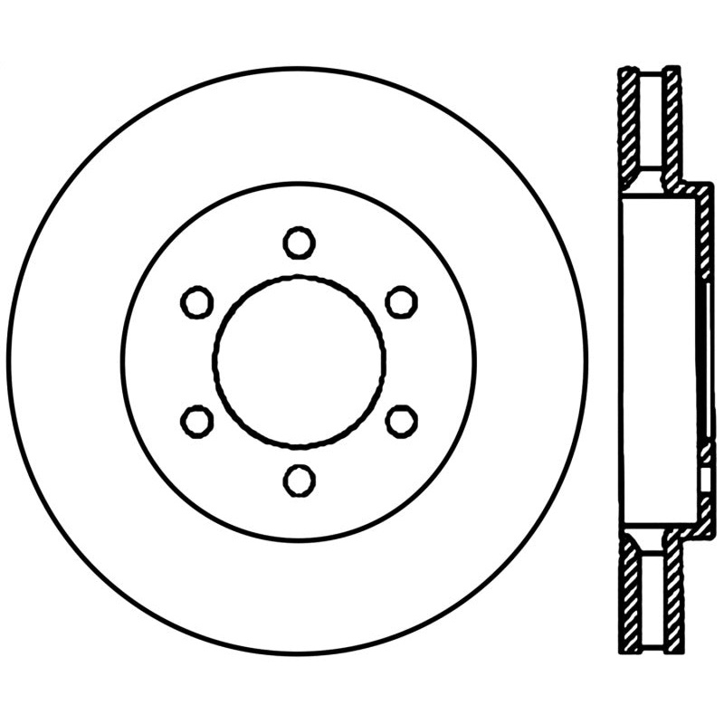 StopTech Performance 04-08 Ford F-150 Performance CryoStop Front Brake Rotor