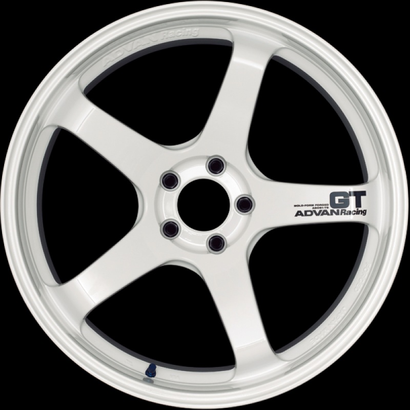 Advan Yokohama GT 19×9.5 +35 5-120 Racing White Wheel