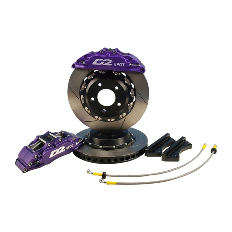 D2 Racing 8 Piston Front Big Brake Kit with 380mm Rotors | Universal (D2-BBKF380-RC
