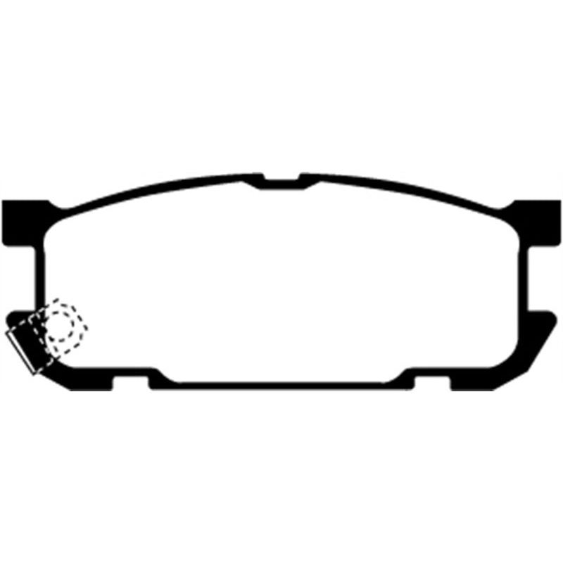 EBC 01-03 Mazda Miata MX5 1.8 (Sports Suspension) Greenstuff Rear Brake Pads