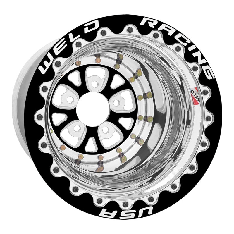 Weld V-Series 15×10 / 5×4.5 BP / 5in. BS Black Wheel – Black Single Beadlock MT