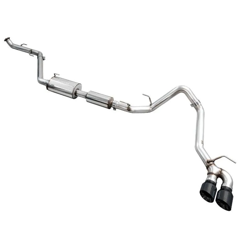 AWE 0FG Exhaust for 4th Gen Toyota Tacoma – Dual Diamond Black Tips (3015-33254)