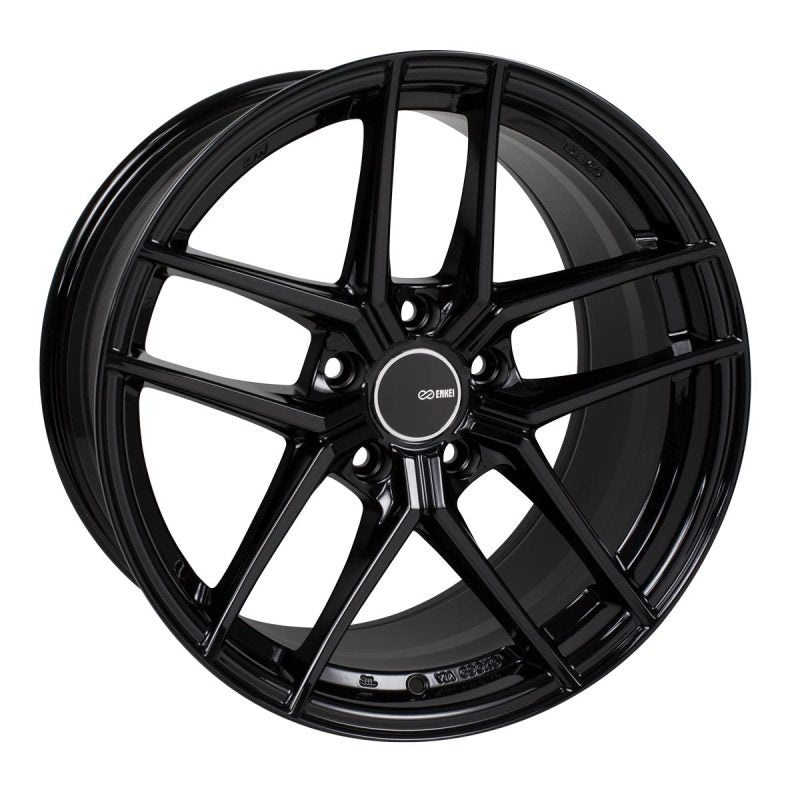 Enkei TY5 18×8 5×114.3 40mm Offset 72.6mm Bore Black Wheel