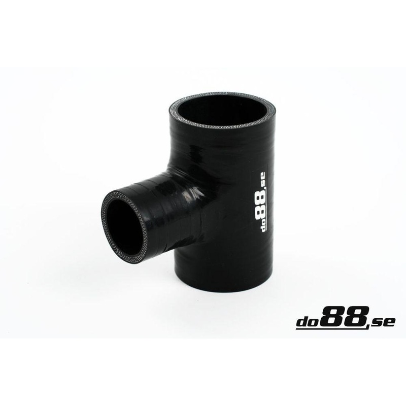 Silicone Hose Black T 2,125” + 1,25” (54+32mm)