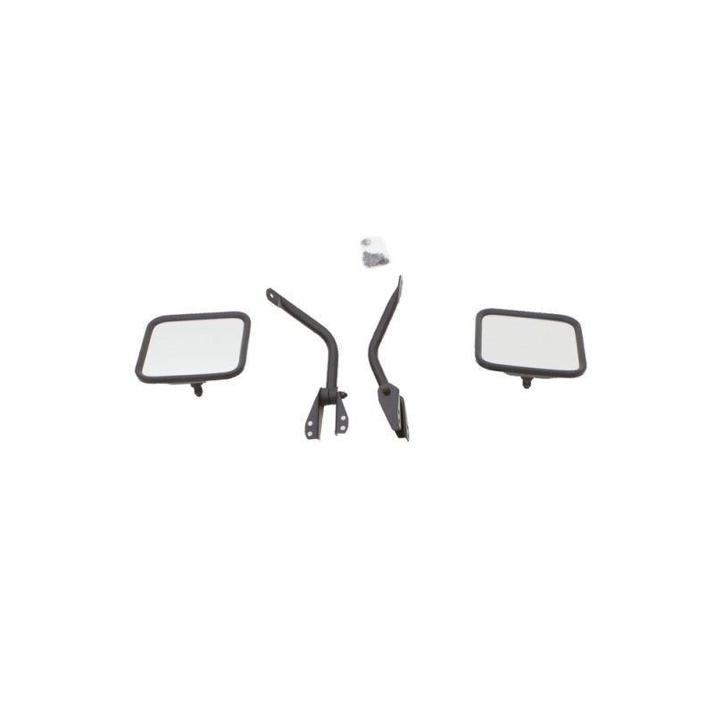 Rampage 1955-1983 Jeep CJ5 Side Mirrors – Black