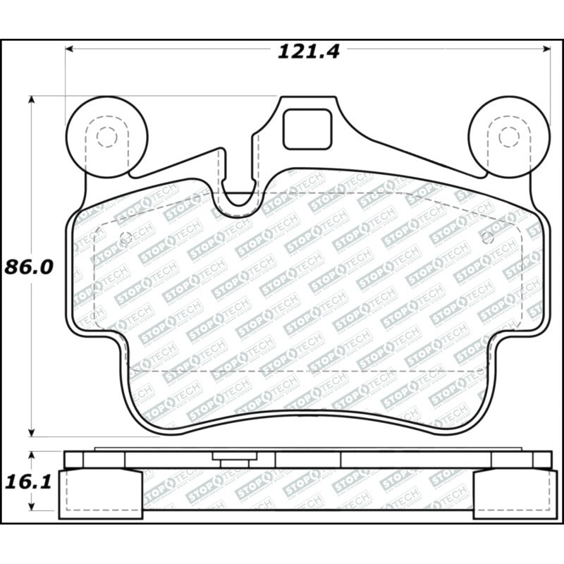 StopTech Street Select 17-18 Porsche 718 Boxster/Cayman (w/Ceramic Brakes) Front Brake Pads