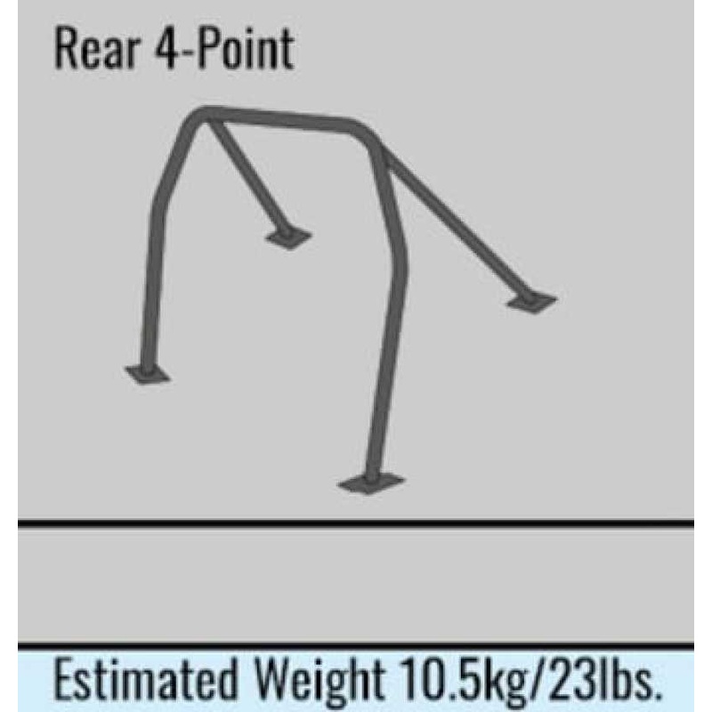 Cusco Acura Integra R Roll Cage 4 Pt Rear 4 Pass Chrmly *Excl Sunroof Models* (S/O / No Cancel)