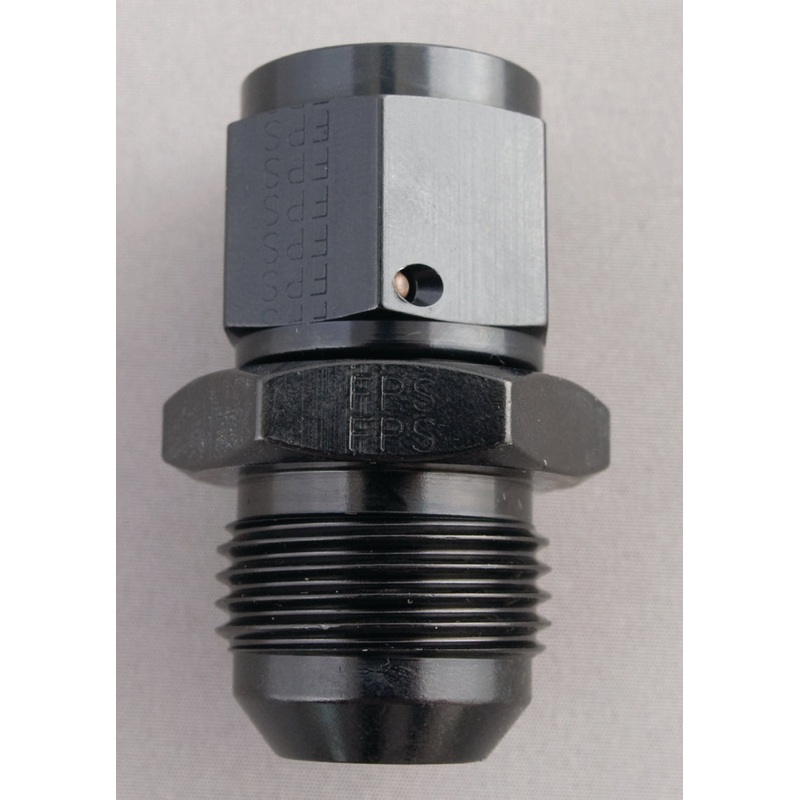 Fragola -8AN Nut x -4AN Male Swivel Reducer – Black