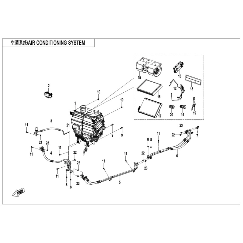 Pressure Pipe Assembly 2 by CF Moto