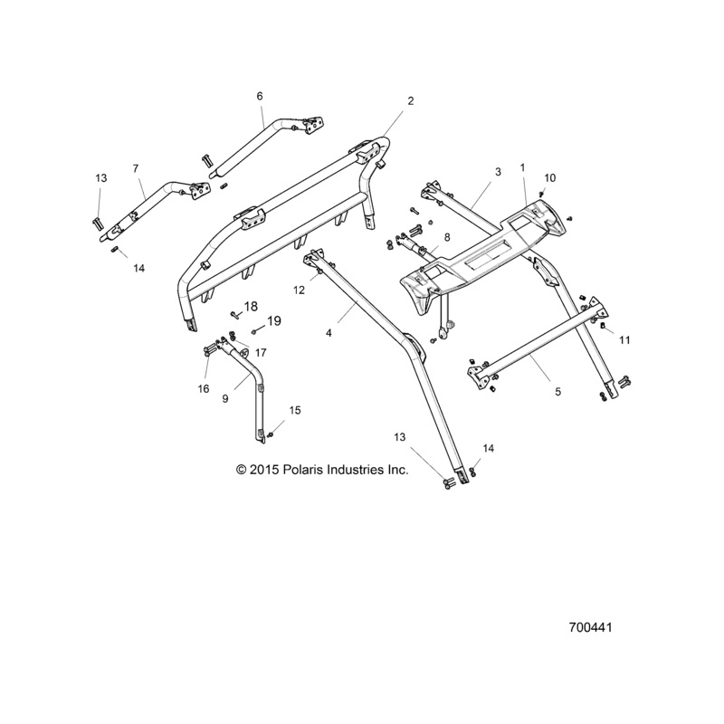 Weld-Rops,Rear,Lh,Mt.Ttnm by Polaris