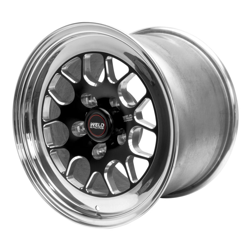 Weld S77 15×10.33 / 5×4.5 BP / 7.5in. BS Black Wheel (Low Pad) – Non-Beadlock