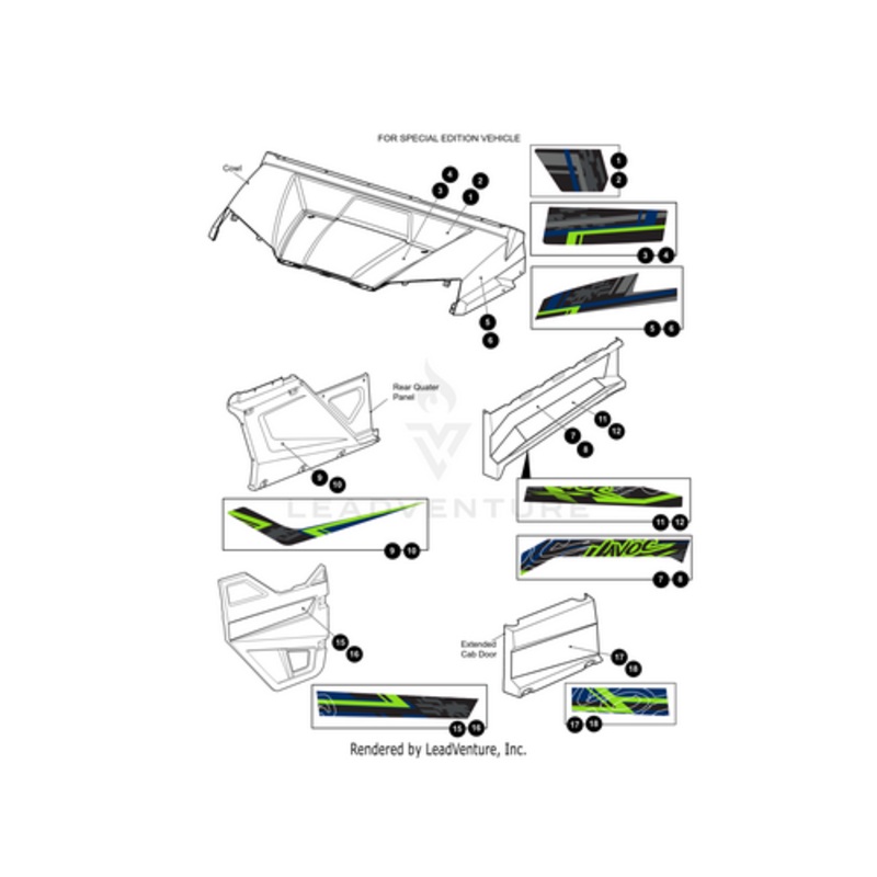 Box Decal (Passenger Side) by Arctic Cat