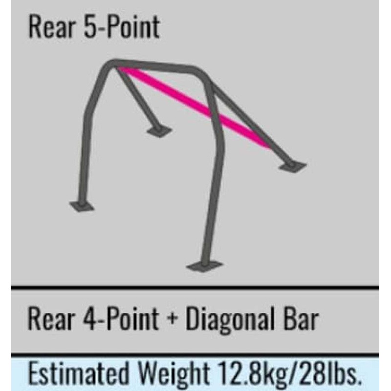 Cusco D1 Chromoly 2-Pssgr 5-PT Roll Cage Nissan Z33 350Z | S/O/No Cancel CUSCO BLUE | 251 261 DLHD