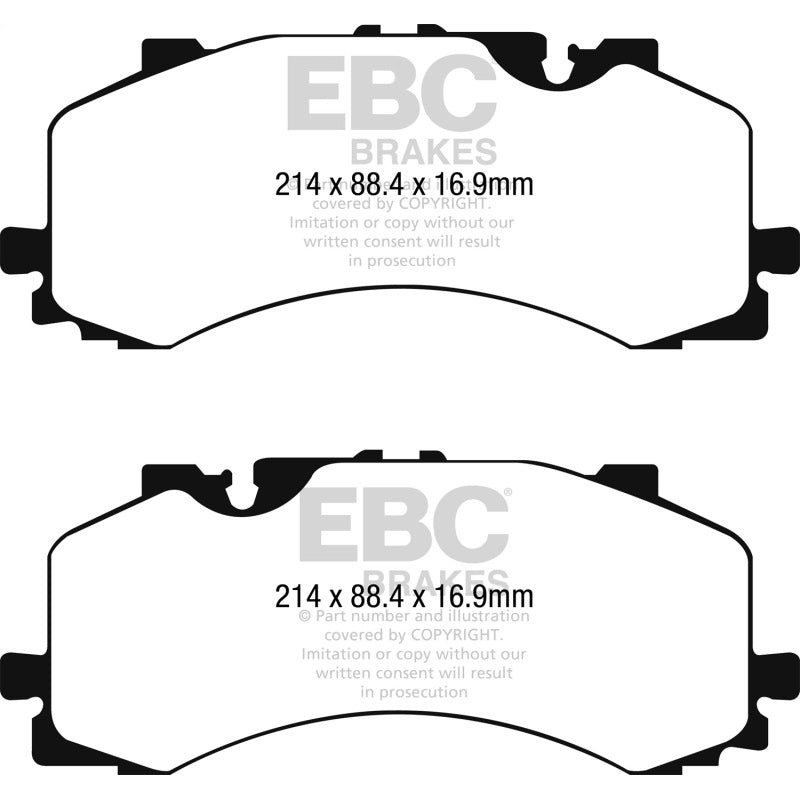 EBC 2016+ Audi Q7 3.0L Supercharged Yellowstuff Front Brake Pads