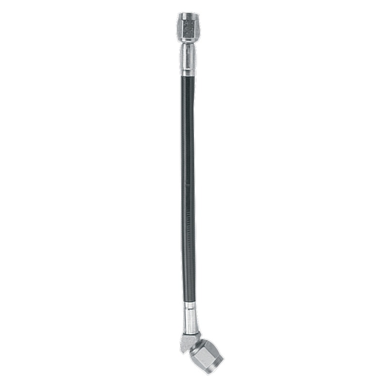 Fragola -3AN Black Covered Assembly Straight x 45 Degree 30in