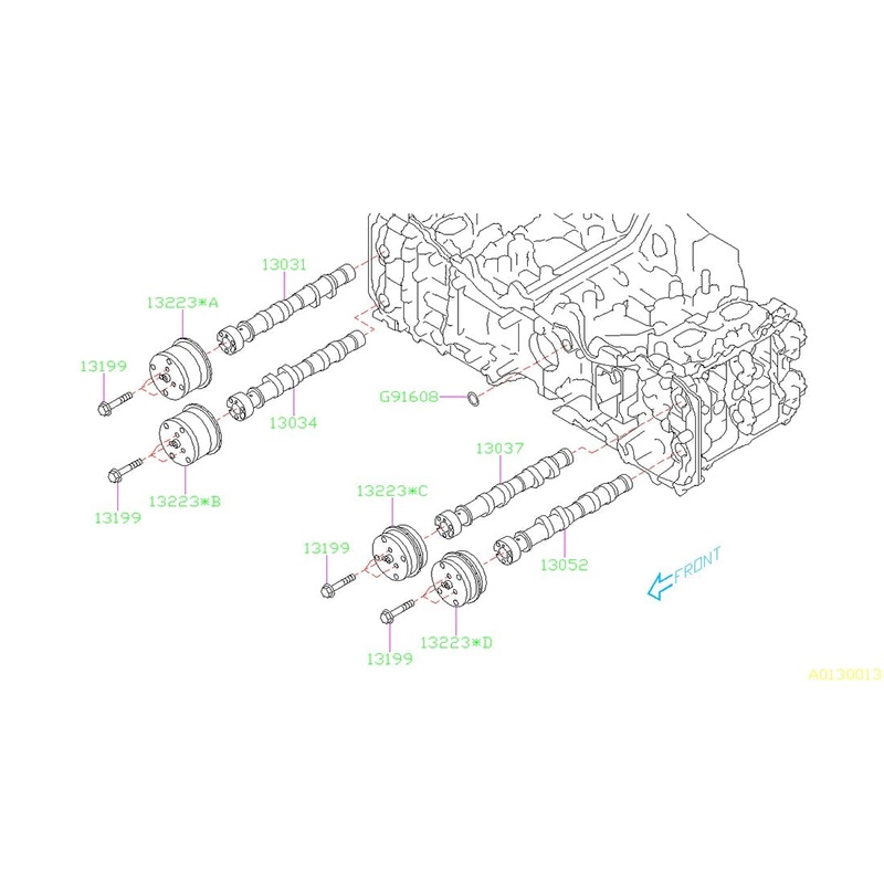 Subaru OEM Engine Timing Camshaft Sprocket Driver Side Intake – 15-21 WRX