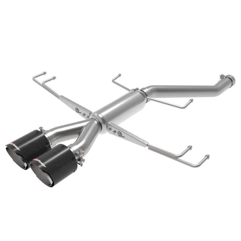 aFe Takeda 3 IN 304 Stainless Steel Cat-Back Exhaust System w/ Carbon Fiber Tips – 2017-2021 Honda Civic Type R (FK8)