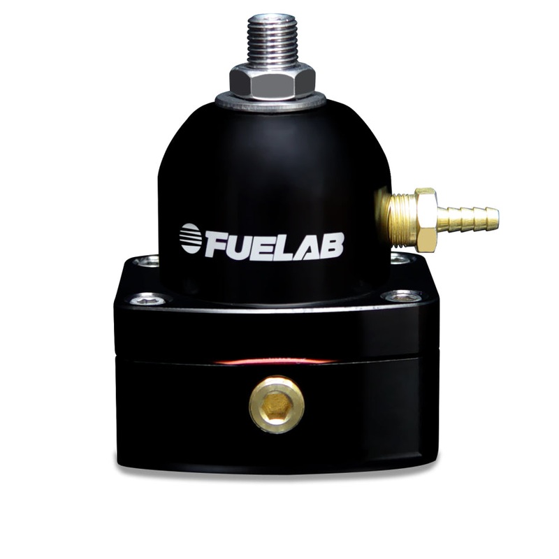 Fuelab 525 EFI Adjustable FPR In-Line 25-90 PSI (1) -6AN In (1) -6AN Return – Black