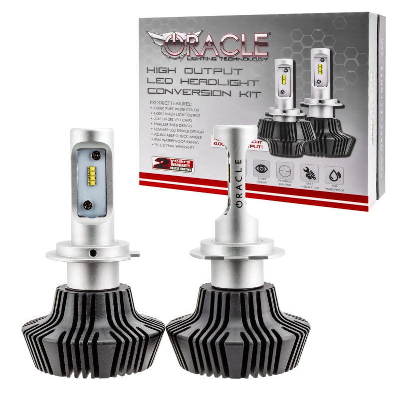 Oracle H7 4000 Lumen LED Headlight Bulbs (Pair) – 6000K