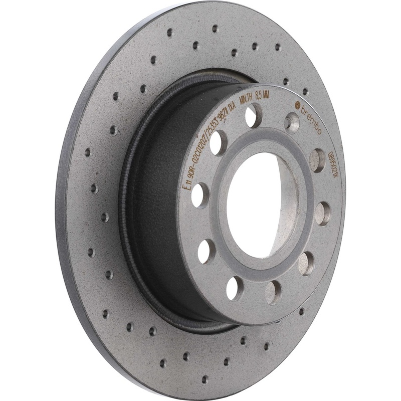XTRA Drilled Rear Disc Brake Rotor – 08.9502.1X