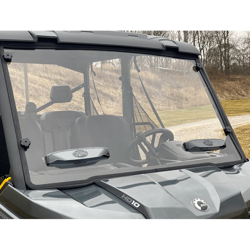 Can-Am Defender Comfort Flow Vented Hard Coated Full Windshield by Spike