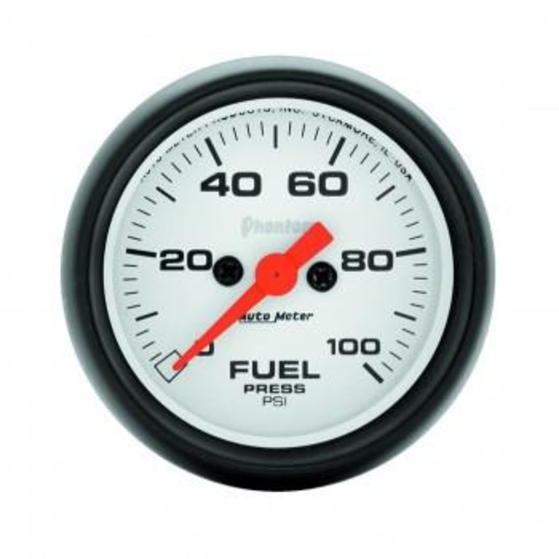 Autometer Phantom Series 2-1/16″ Fuel Pressure 0-100 PSI Gauge (5763)