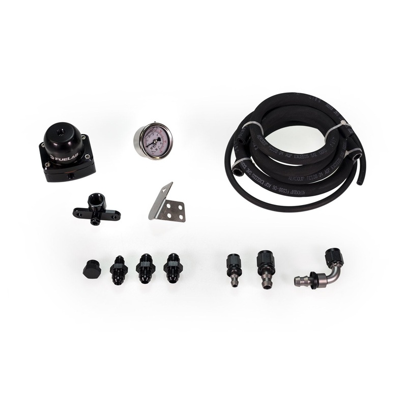 MAPerformance AFPR Install Kit with FueLab MINI Fuel Pressure Regulator | Mitsubishi Lancer Evolution X 2008-2015 | EVOX-AFPR-PL-FuelabMini-PARENT