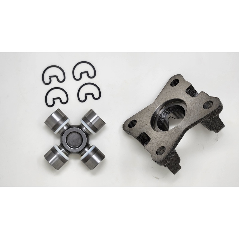 Rear Driveshaft Flange & Universal Joint Kit | 1310 Series U-Joint | 3in. x 3in. Bolt Pattern | Ford 8.8in. Adapter / Conversion into Jeep